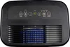 A close-up view of the control panel and front grille of a black dehumidifier. Produktbild-Vorschau