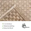 Rikmani Outdoor Teppich Wetterfest 160x230 cm, für Produktbild-Vorschau 3