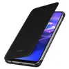 A black Huawei wallet case is shown on a white background, with the phone screen visible underneath the open flap. Anteprima dell’immagine prodotto