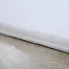 Teppich Wohnzimmer Hochflor Weiß 120x120 Rund Unicolor - Produktbild-Vorschau 2