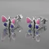 Ohrstecker Ohrring 8mm Kinderohrring Schmetterling Produktbild-Vorschau 3