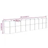 vidaXL Hochbeet Verzinkter Stahl 332x40x68 cm Silbern Produktbild-Vorschau 6