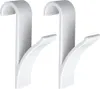 Two white hooks for radiators. Podgląd zdjęcia produktu