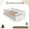 Crazy Pine Kinderbett mit Schublade 190x100cm – Massives Produktbild-Vorschau 2