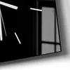 DEQORI Glasuhr 30x30 cm Modern 'Schwarz' Wanduhr Glas Uhr Produktbild-Vorschau 5