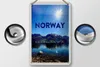 Blechschild Reise 12x18cm Norwegen Meer Strand Europa Produktbild-Vorschau 2