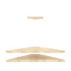 Three wooden shelves are shown against a white background. Produktbild-Vorschau