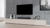AX LIVING Meuble TV sur pied beige Loriano 3x100 cm Voir les images du produit 2