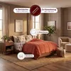 Luxus Wellsoft Wende-Bettdecke Set 220 x 240 cm – Orange, Produktbild-Vorschau 2