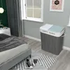 Panier à linge en bambou, 100 L Trieur à linge à 2 Voir les images du produit 7