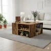 A living room scene with a coffee table made of wooden crates. Náhled obrázku produktu