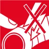 A safety warning symbol showing a hand touching a circular object with an 'X' over it and lightning bolt symbols. Produktbild-Vorschau
