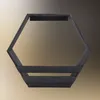 KOTARBAU® Hexagon Wandregal Schwarz 14x47x41 cm Hexagon Produktbild-Vorschau 8
