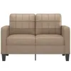 Möbel 2-Sitzer-Sofa Cappuccino-Braun 120 cm Kunstleder - Produktbild-Vorschau 3