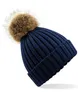 Beechfield B412 | Herrenmütze Fur Pom  Chunky Beanie / Produktbild-Vorschau 1