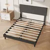 ProximaX Polsterbetten 160×200cm – Grauer Leinenstoff, Produktbild-Vorschau 12