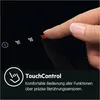 A finger touching a touch control panel with fan speed indicators. Produktbild-Vorschau