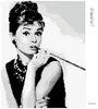 Diamondi - Diamond painting - AUDREY HEPBURN SCHWARZWEIß, Produktbild-Vorschau 3