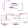 vidaXL Ensemble de meubles de salle de bain 5 pièces Voir les images du produit 8