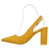 VAN HILL Damen Pumps Slingpumps Blockabsatz High Heel Produktbild-Vorschau 2