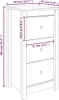 Credenze 2 pz. Grigio 40x35x80 cm in legno di pino Anteprima dell’immagine prodotto 11