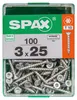 Packung mit 100 Spax Flachkopf-Stahlschrauben, 3 mm Produktbild-Vorschau 1