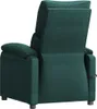 The back view of a dark green fabric recliner chair. Náhľad obrázku produktu