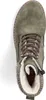 A top-down view of a green winter boot with fur lining. Produktbild-Vorschau