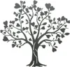 Wandbild "Herzbaum" aus Metall, mattschwarz, 50x48 cm, Produktbild-Vorschau 2