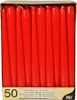 PAPSTAR Leuchterkerzen, 22 mm, rot, 50er Pack Náhled obrázku produktu 1