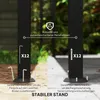 Outsunny Anbaupavillon Pergola mit Dach Wasserabweisend Produktbild-Vorschau 5