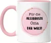 Für die allerbeste Oma der Welt Tasse Rosa Stiefoma Produktbild-Vorschau 1
