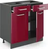A kitchen base cabinet with two doors and two drawers, shown from a slightly angled front view. Náhľad obrázku produktu