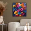 MuchoWow® - Leinwandbilder - Blumen - Bunt - Abstrakt - Produktbild-Vorschau 5