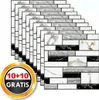 balenie 2 3D samolepiek na stenu v elegantnom mramorovom Náhľad obrázku produktu 1