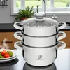 Garnek do Gotowania na Parze Parowar 2.8L Stal Nierdzewna 2 Podgląd zdjęcia produktu 3