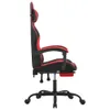 Gaming-Stuhl mit Fußstütze Schwarz und Rot Kunstleder Produktbild-Vorschau 4