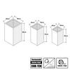 KÖHKO® Designer-Blumenkübel aus Cortenstahl Viva 45 x 45 x Produktbild-Vorschau 4