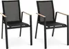di volio 2er Set Gartenstühle Buti - Schwarz, Balkon- und Produktbild-Vorschau 1