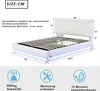 Flieks Polsterbett mit LED, hydraulisches Boxspringbett Produktbild-Vorschau 7