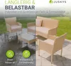 Juskys Polyrattan Gartenmöbel-Set Fort Myers - Tisch, Sofa Produktbild-Vorschau 3