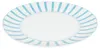 Split turkusowe paski 6x talerz obiadowy Ø27cm porcelana 6 Podgląd zdjęcia produktu 4