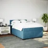 Boxspringbett mit Matratze Blau 160x200 cm Samt Produktbild-Vorschau 5