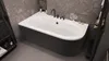 Eckbadewanne Badewanne Avita BLACK&WHITE LINKS 170X75 mit Produktbild-Vorschau 1