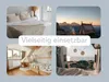 A collage of four images showing different settings, including a bedroom, a campsite, a child's bedroom, and a campervan interior with a sea view. A text overlay reads 'Vielseitig einsetzbar'. Anteprima dell’immagine prodotto