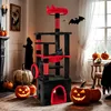 COSTWAY Kraboom, 133 cm hoog, gotisch design, Halloween Productafbeelding-voorbeeld 2