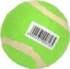 A single green tennis ball with a barcode sticker. Voir les images du produit