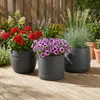 HowHomely | Vasi da fiori - Vasi per piante - Grigio - Set Anteprima dell’immagine prodotto 5