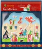 The image shows a package of gel stickers with a knight and castle theme. Produktbild-Vorschau