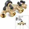 4 Wege 3/4" Wasserverteiler Messing Gartenschlauch Produktbild-Vorschau 4